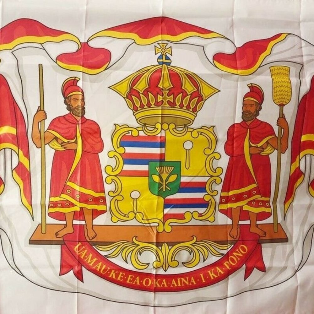 Coat of Arms Flag Size 3' x 5' Hawaii